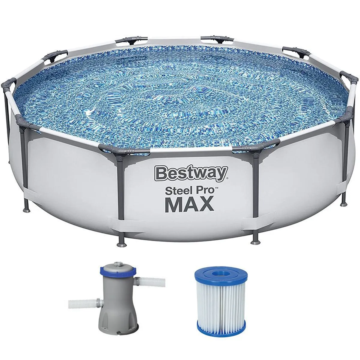 BESTWAY - Piscina  Estructural Circular con Bomba de Filtrado 366x76 CM