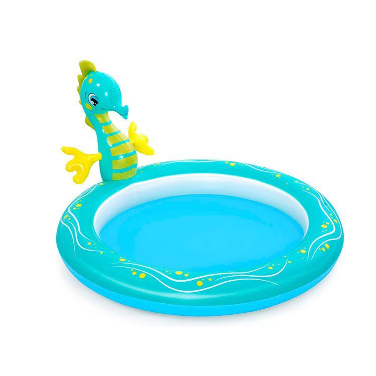 BESTWAY - Piscina con  Aspersor de Caballito de mar 180x160x86 CM