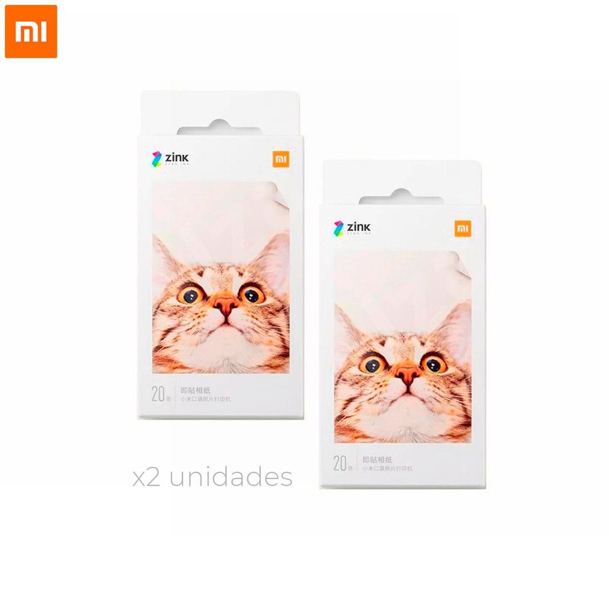 XIAOMI - Papel Para Mi Portable Photo Printer Paper 2x3-Inch 20-Sheets X2