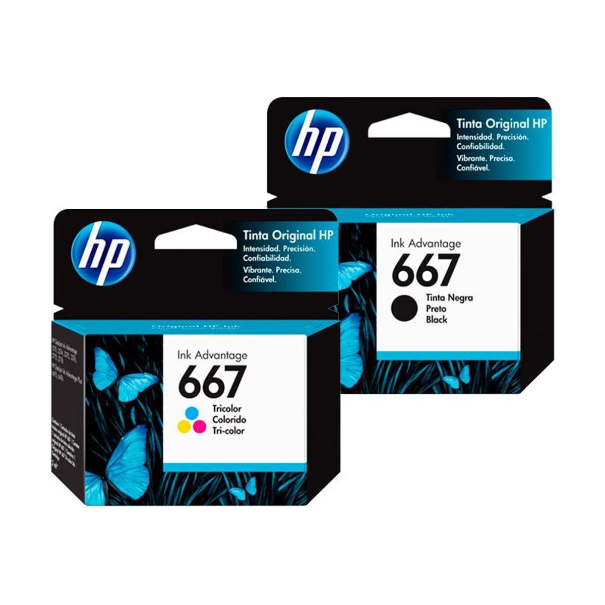 HP - Pack de Tinta Hp 667 Negro y Color
