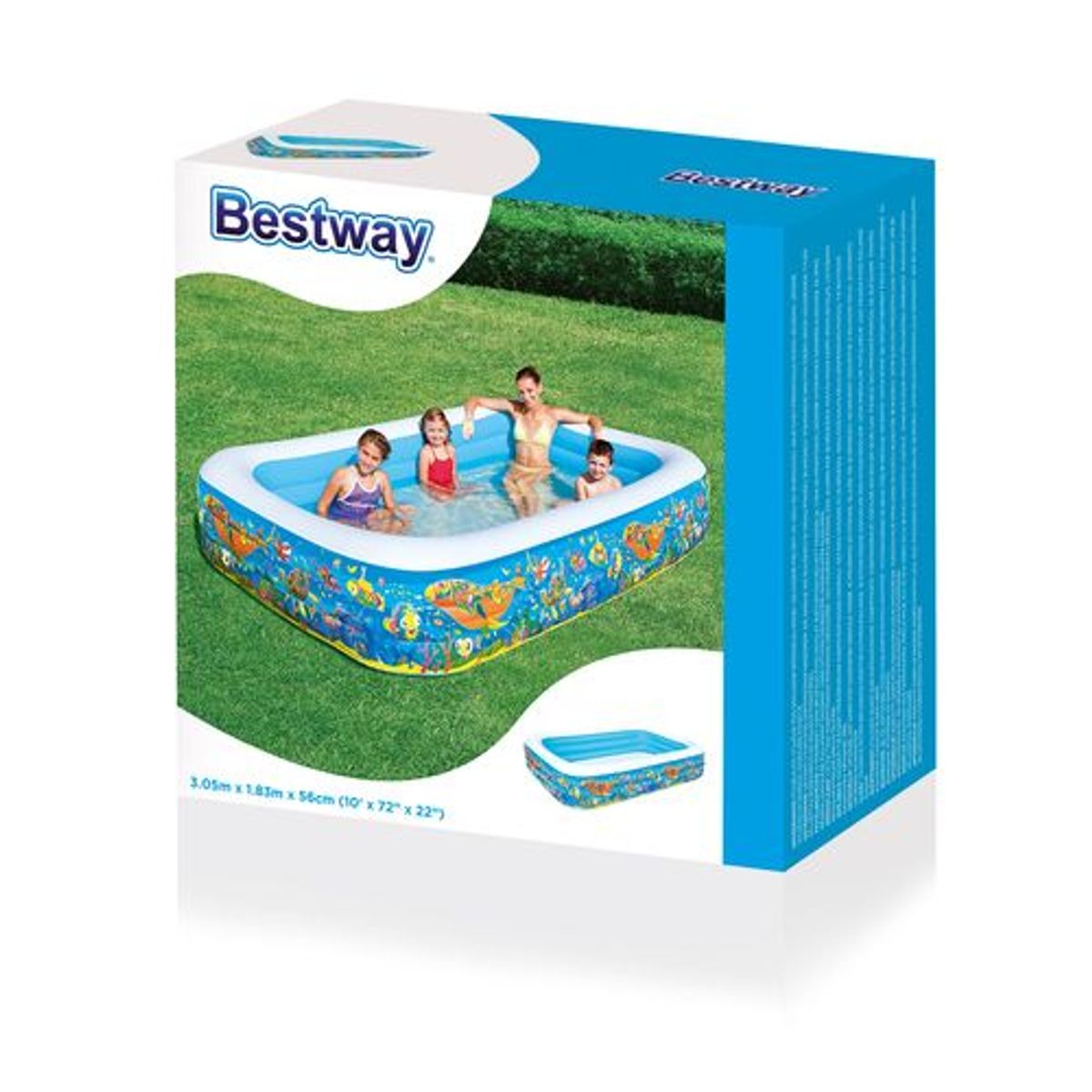 BESTWAY - BESTWAY - Piscina Inflable  Floral 305x183x56