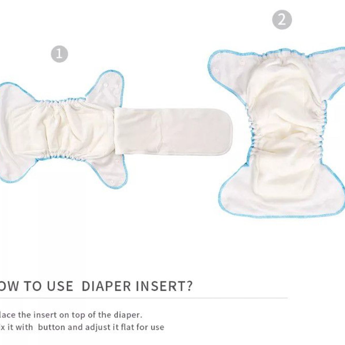 GENERICO - Pañal Ecológico de Tela Algodón de Bambú Elinfant AI2