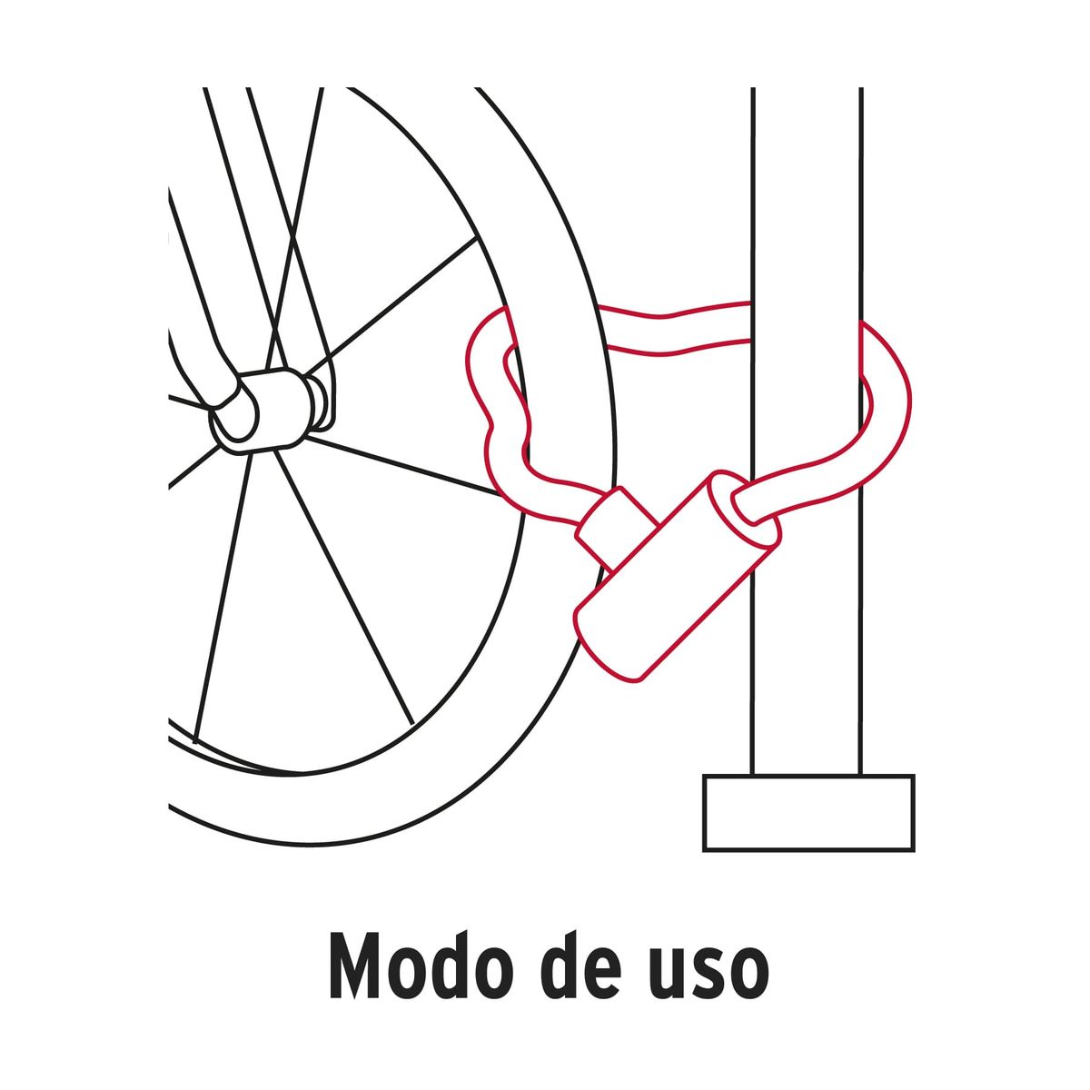 Truper - Candado Cadena para Motocicleta, Bicicleta 10 mm Hermex