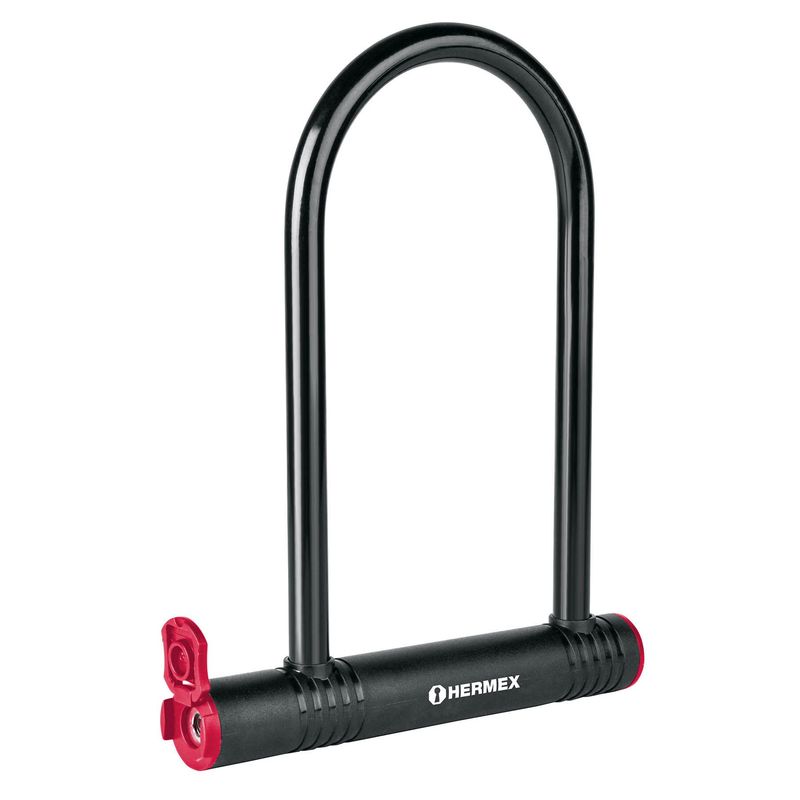 TRUPER - Candado Motocicleta, Bicicleta Tipo U 12 mm Hermex