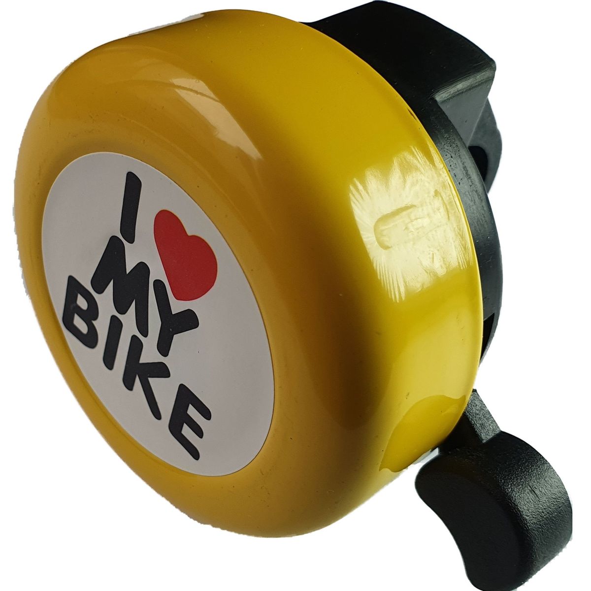 GENERICO - Timbre campana para bicicleta Scooter I Love My Bike - Amarillo