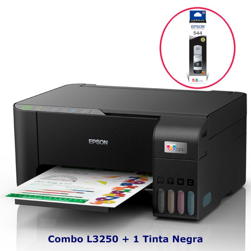 EPSON - Impresora Epson L3250 + 1 Tinta Negra T544 adicional