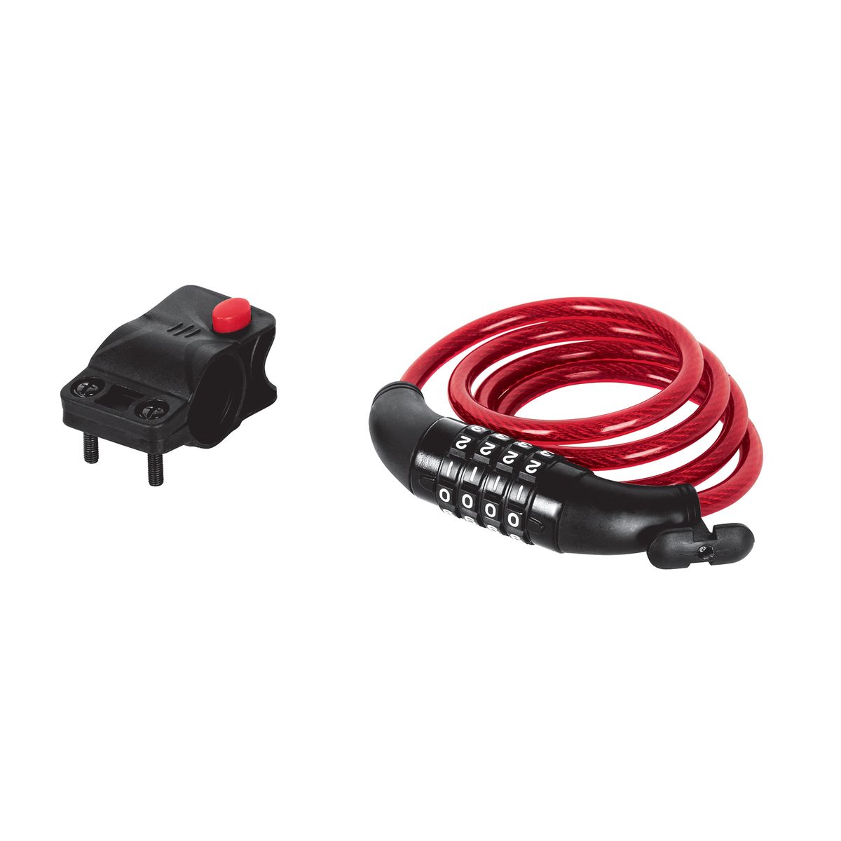 HERMEX - Candado De Cable Con Combinacion 8mm X 1 Metro Hermex
