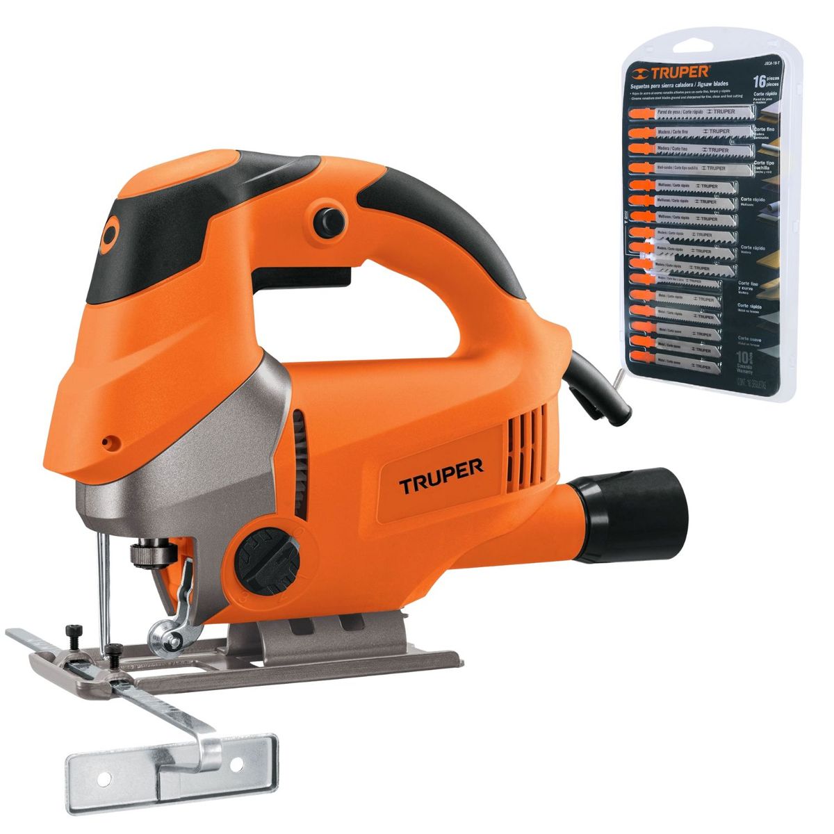 TRUPER - Sierra Caladora Profesional 750W + 16 Seguetas Truper