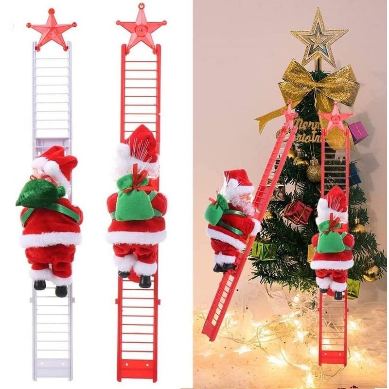 GENERICO - Papa Noel en escalera Papa Noel que sube y baja