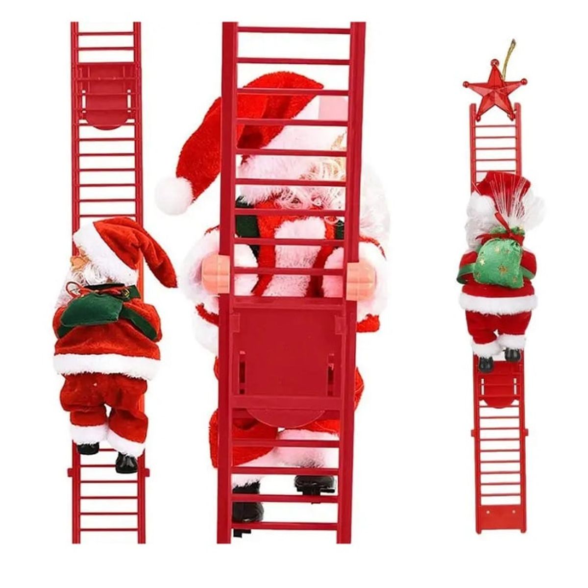 GENERICO - Papa Noel en escalera Papa Noel que sube y baja