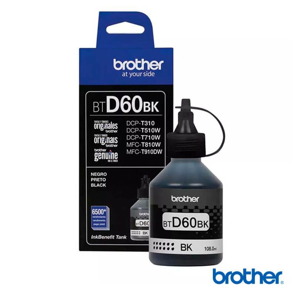 BROTHER - Botella de Tinta BTD 60BK Negro