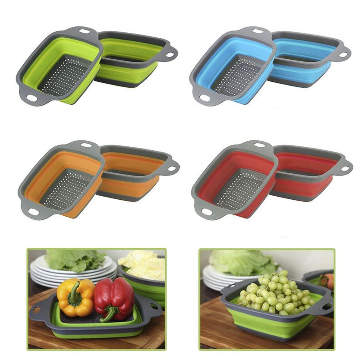 SM - Colador Plegable Cuadrado