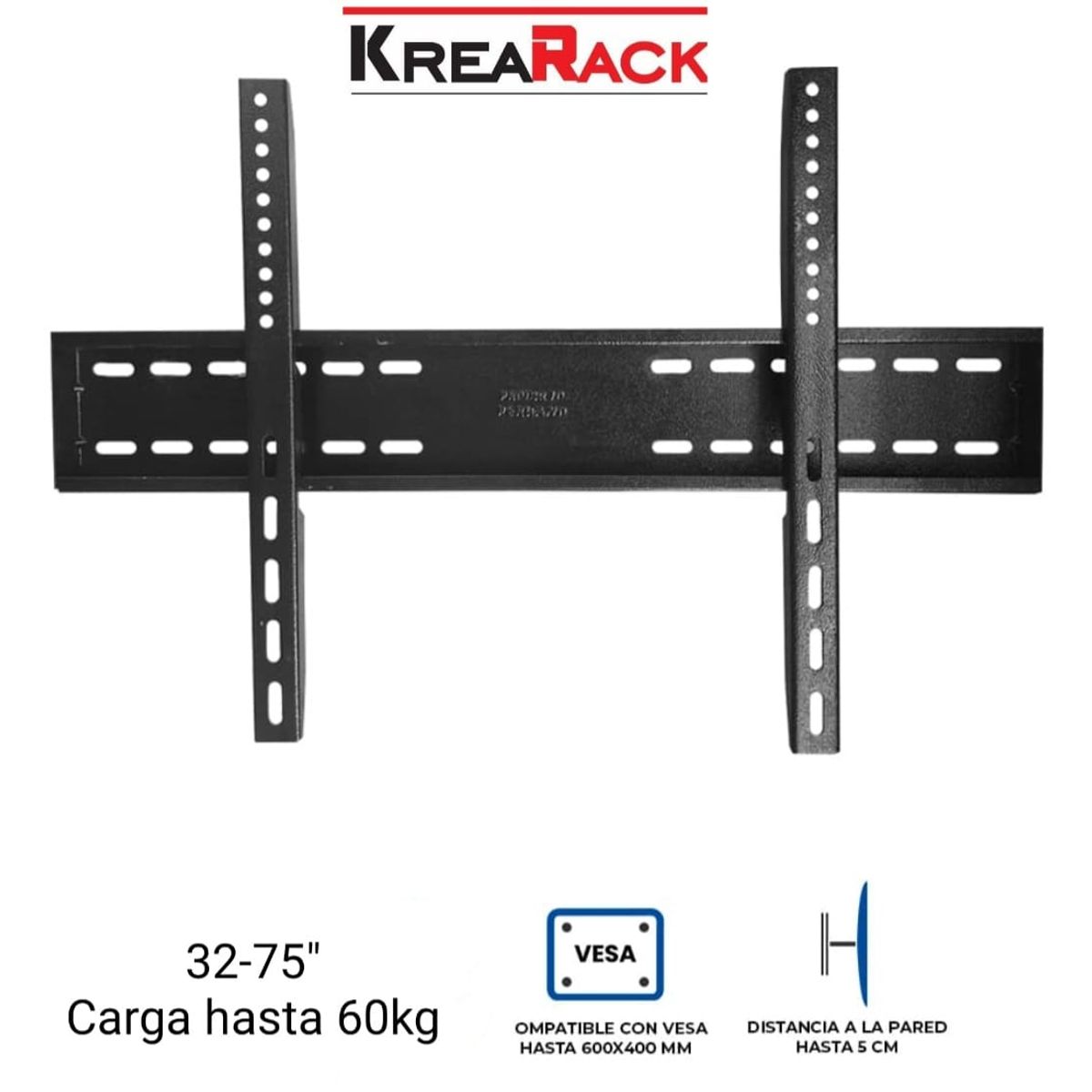 GENERICO - RACK PARA TV FIJO ESTATICO 32 A 85" / NEGRO NACIONAL