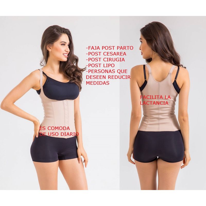 OEM - FAJA MUJER POST PARTO AFINA MOLDEA ALTA COMPRESION OFICINA GYM