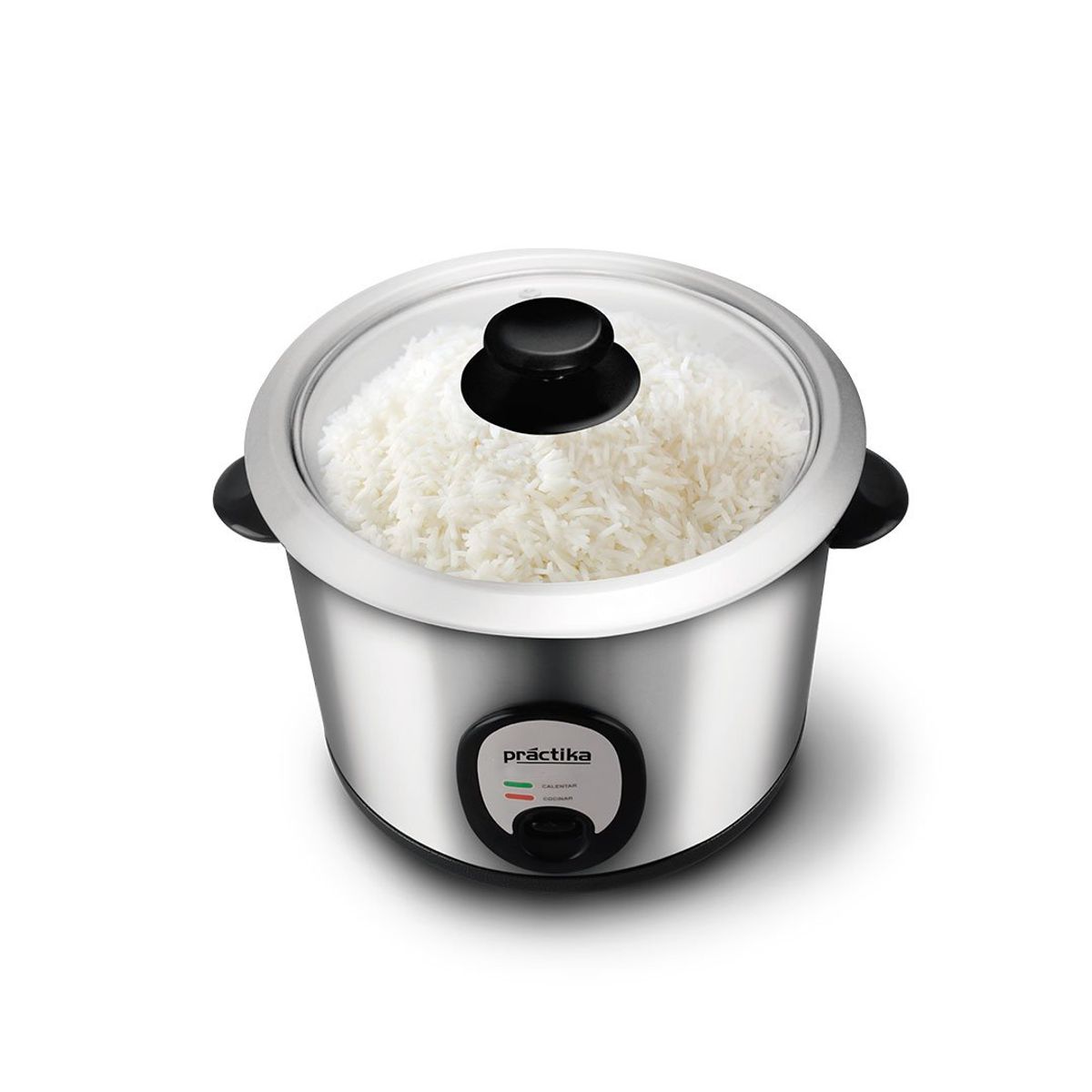 PRACTIKA - Olla arrocera practika 1.5 lts  Pom1k gris-negro