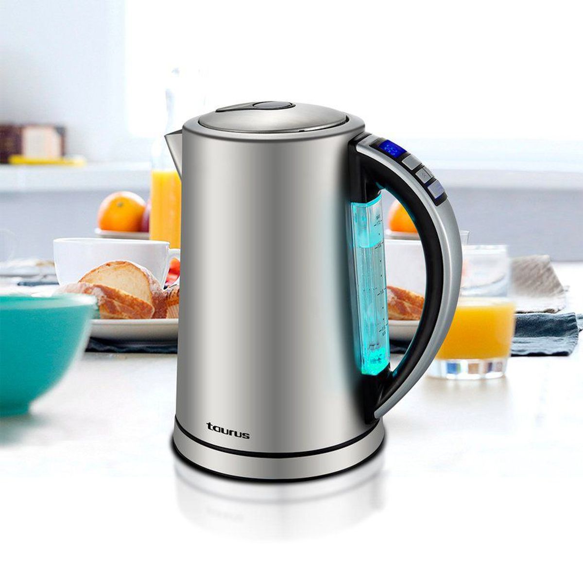 TAURUS - Hervidor inalámbrico taurus palermo-plata