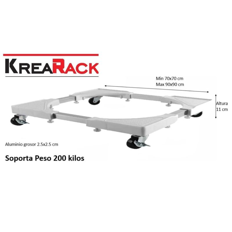 GENERICO - Base grande a Rueda regulable para Cocina refri