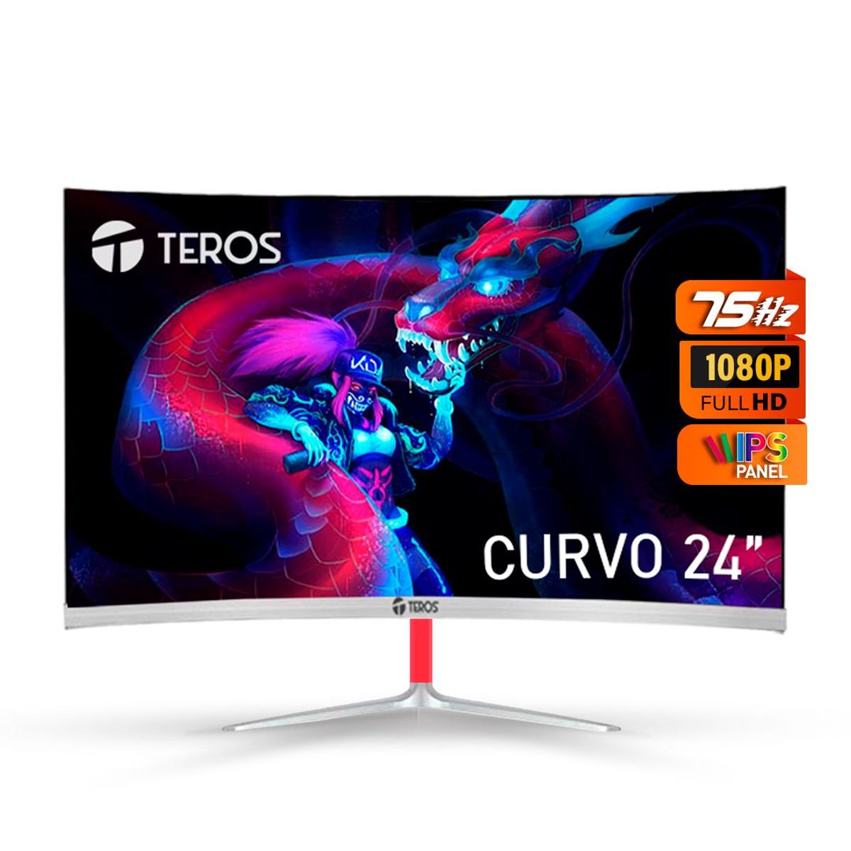 TEROS - Monitor gamer curvo te-3131 full hd ips hdmi 75hz