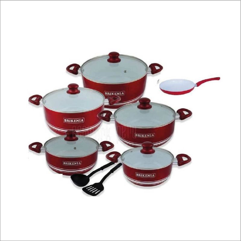 GENERICO - Juego de ollas BRIKENIA de Ceramica de 11piezas
