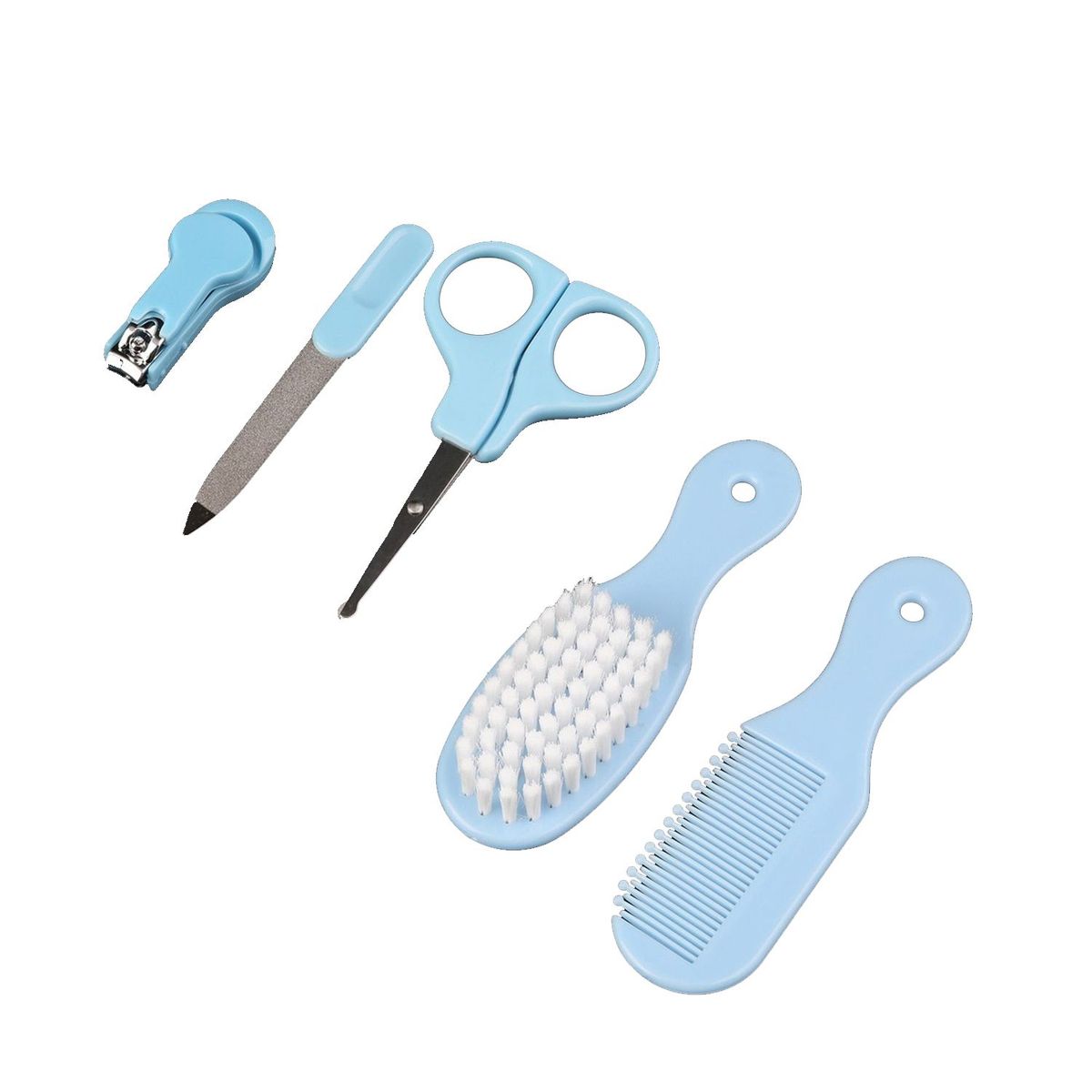 GENERICO - Set Baby Care de Limpieza para Bebes con Termómetro Azul 10P