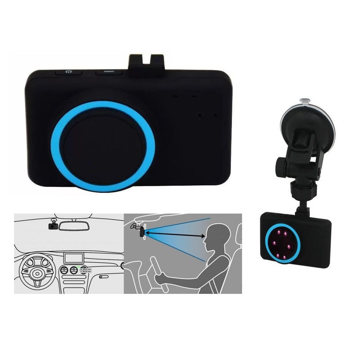 GENERICO - Sensor de Fatiga Con Alarma Y Voz En Español