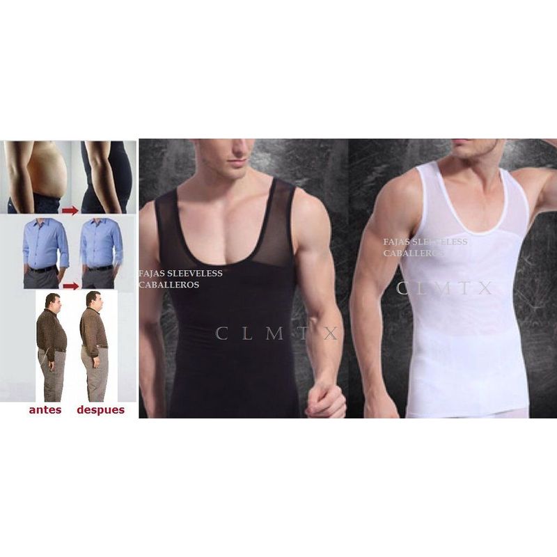 OEM - FAJA REDUCTORA HOMBRE BVD ALTA COMPRESION MOLDEA CINTURA OFICINA BODA