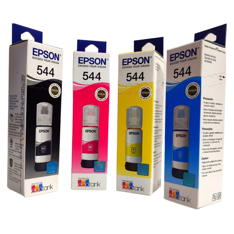 EPSON - KIT de TINTA EPSON T544 ORIGINALES serie L3110 L1110 L3150 L5190