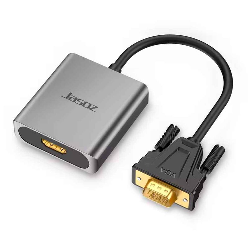 VARIOS - Adaptador VGA Macho a HDMI Hembra Full HD Convertidor con Audio