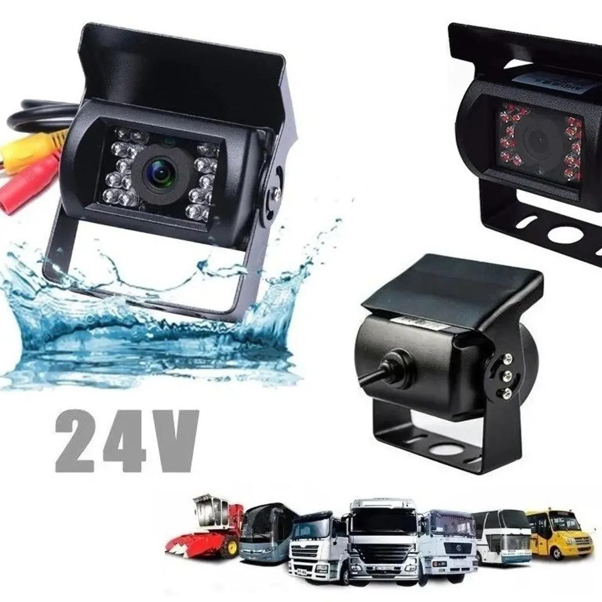 GENERICO - Camara De Retroceso Exterior 12-24V Camion Visión Nocturna