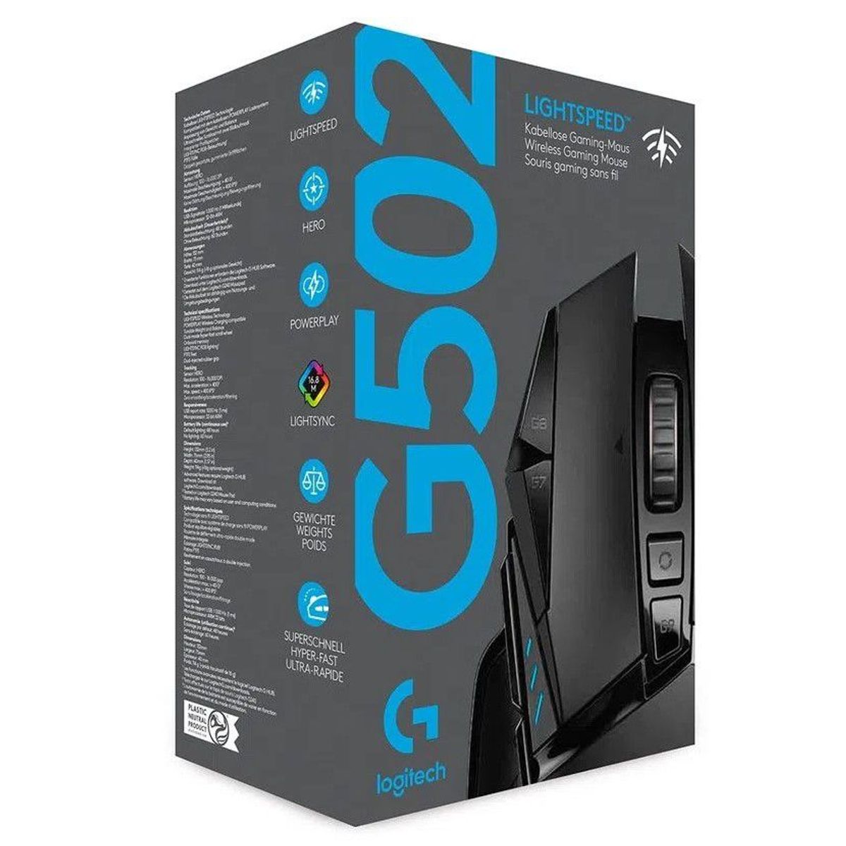 LOGITECH - Mouse Gamer Logitech G502 Ligthspeed Wireless Inalambrico