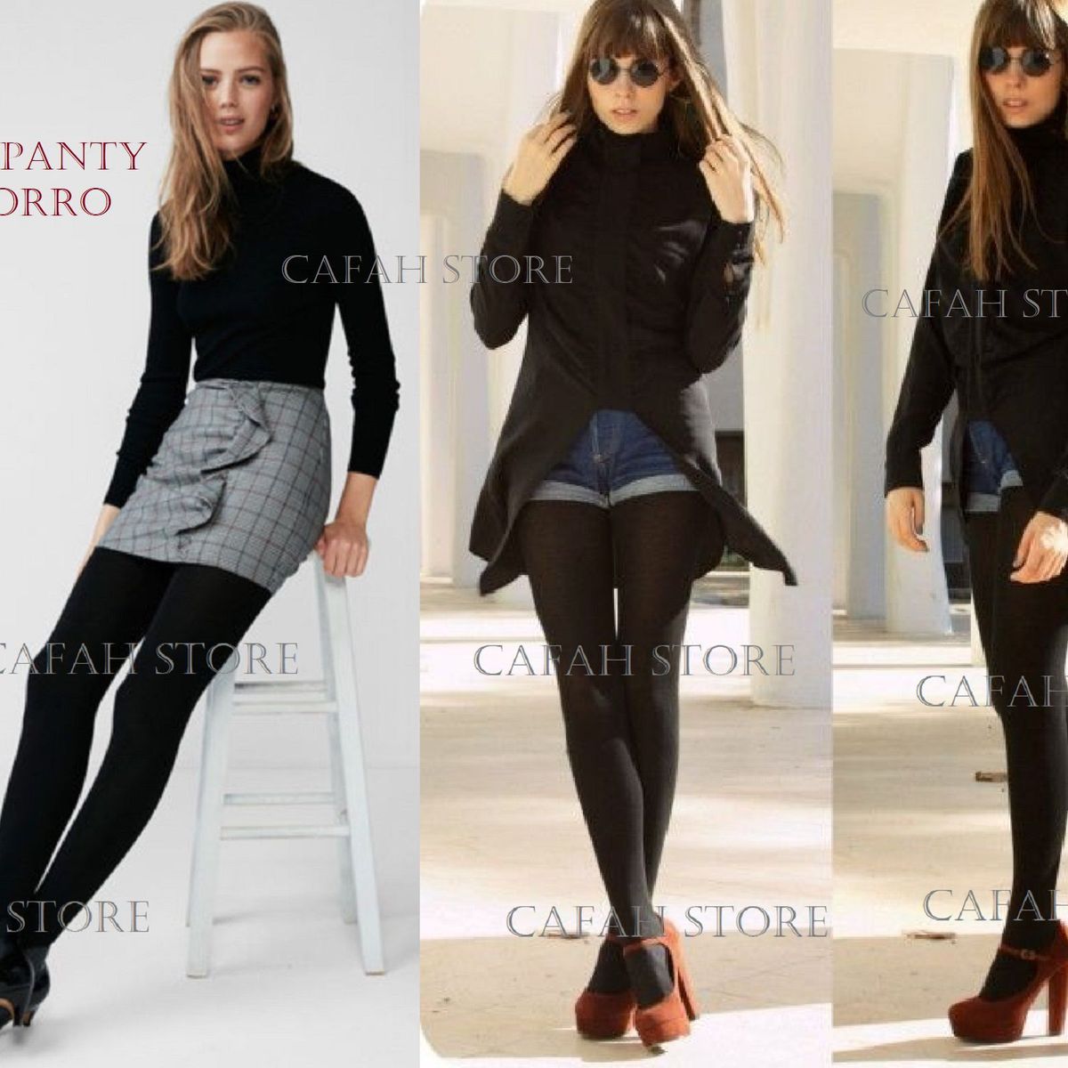 OEM - PANTY MEDIAS MUJER CALENTADOR MICROFLEECE INVIERNO OFICINA FRIO VIAJE