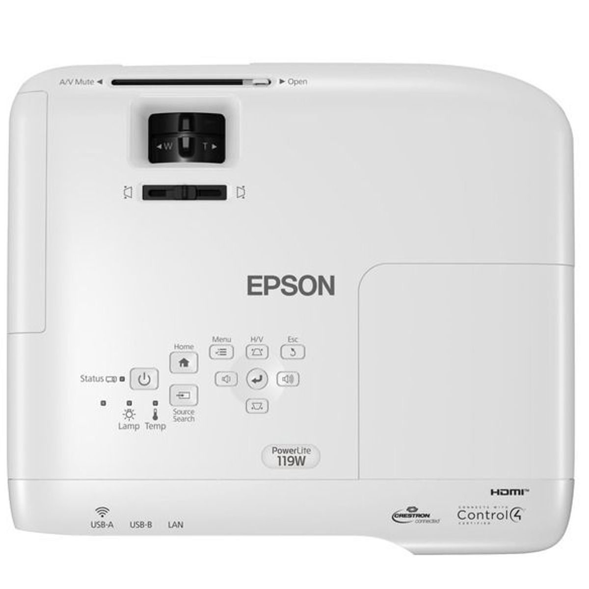 EPSON - Proyector HD Epson PowerLite 119W, 4000 Lúmenes