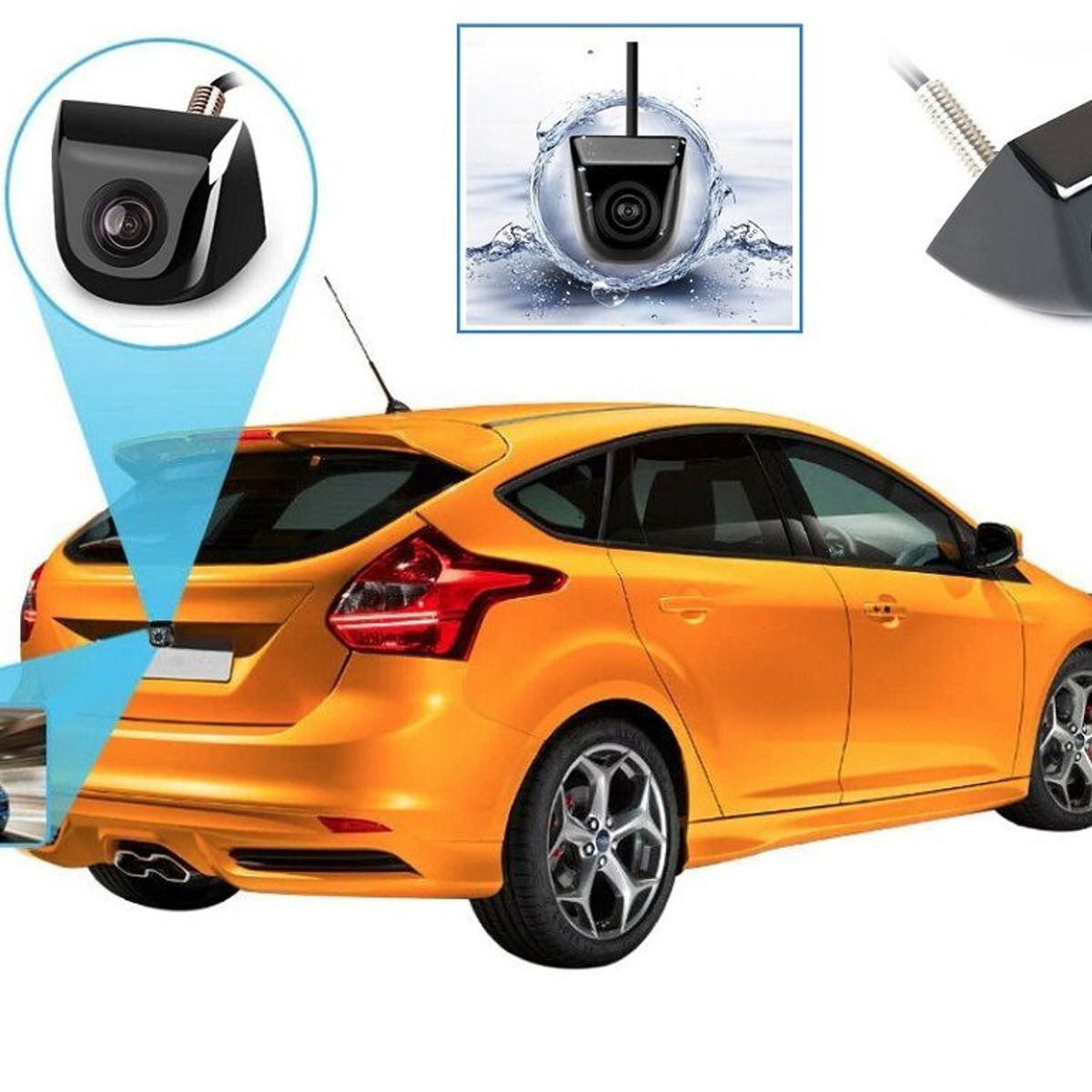 GENERICO - Camara De Retroceso Auto Tipo Perno Universal