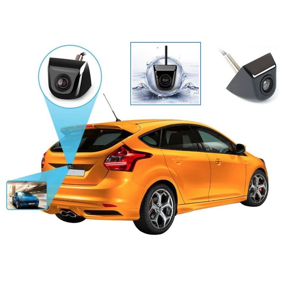 GENERICO - Camara De Retroceso Auto Tipo Perno Universal