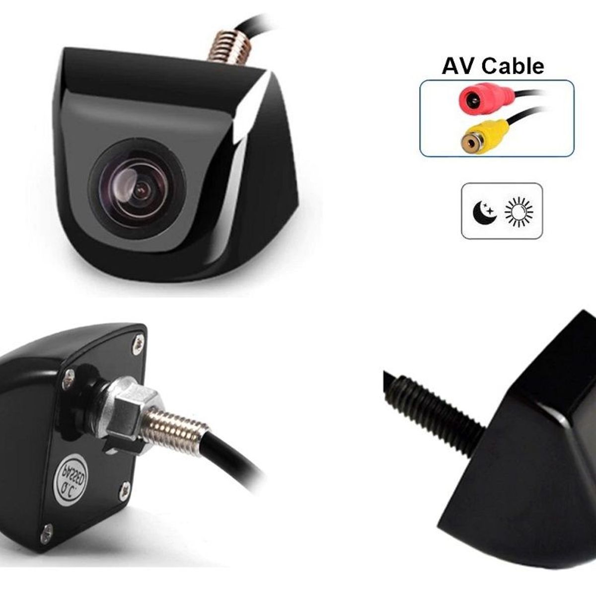 GENERICO - Camara De Retroceso Auto Tipo Perno Universal