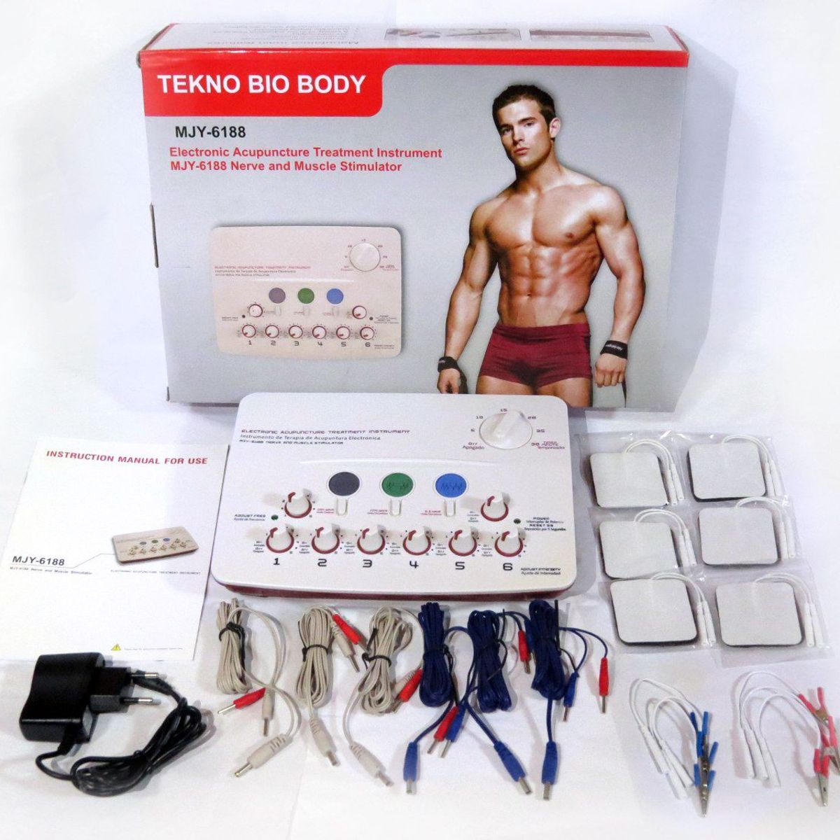 PERUMASSAGE - Electroestimulador Tekno Bio Body - 12 Parches.