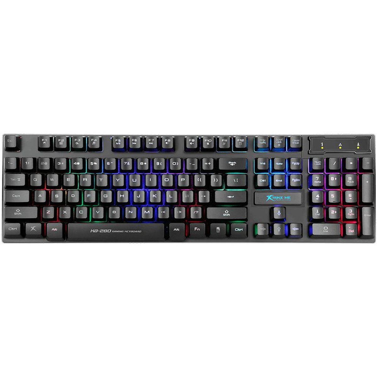 XTRIKE ME - Teclado gamer xtrike me kb-280 keyboard 104 teclas luz led