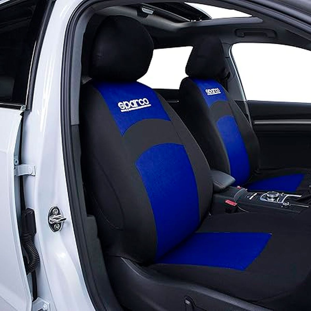 SPARCO - Set de Fundas Cubre Asiento SPARCO SPS402BL Negro - Azul