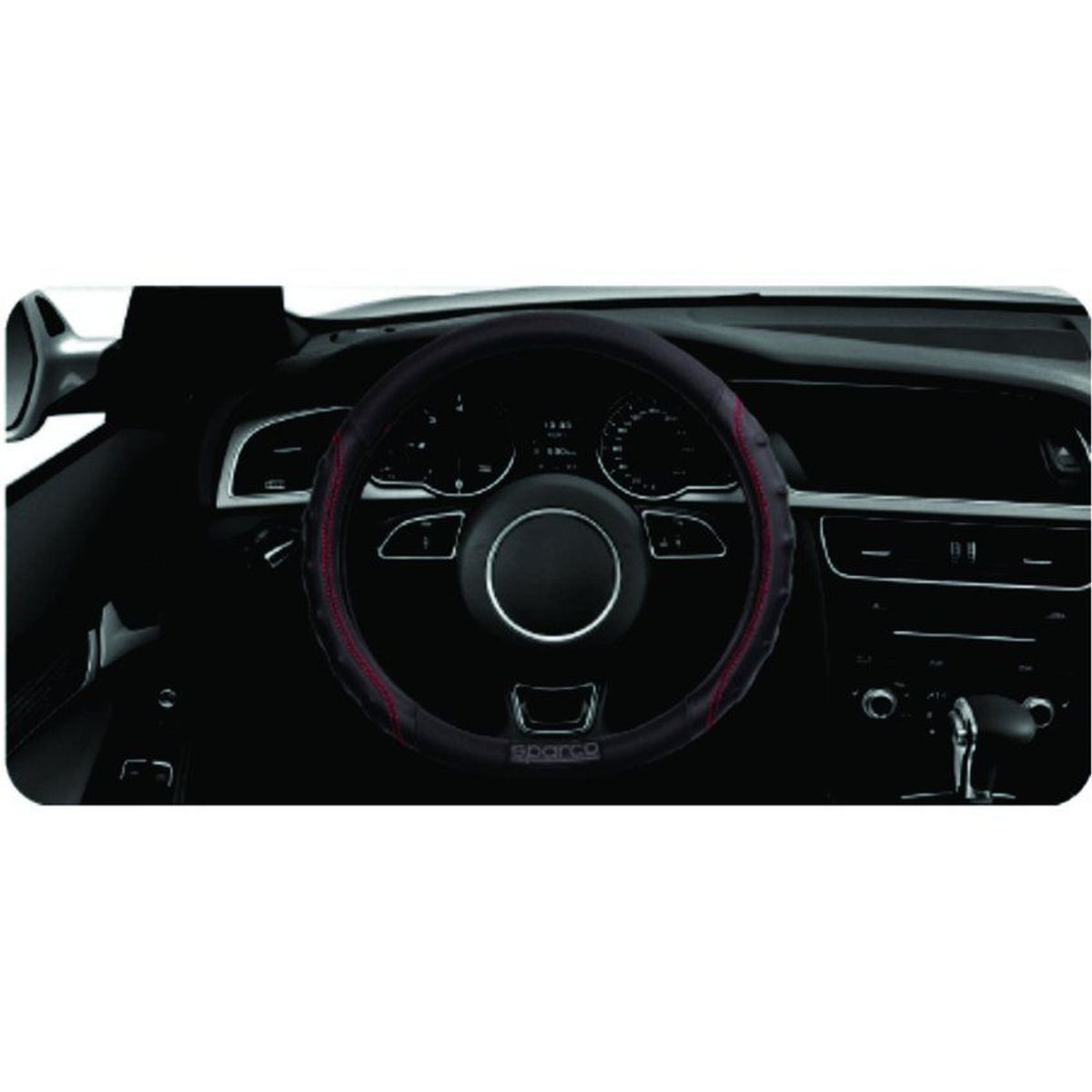 SPARCO - Cubre volante sparco sps102rd negro - costura roja