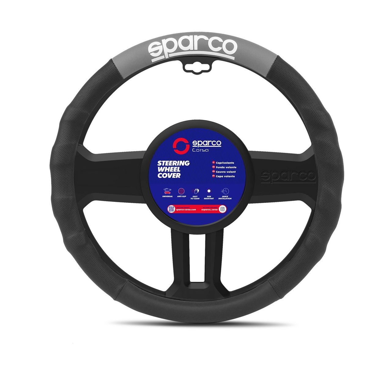 SPARCO - Cubre volante deportivo sparco spc1111gr gris
