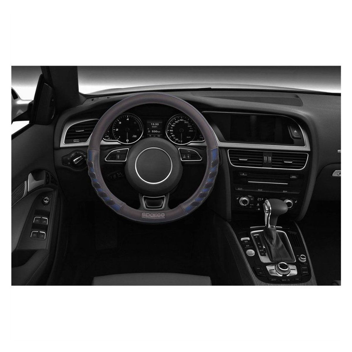 SPARCO - Set cubre volante funda timoncubre cinturon sparco neg-rojo