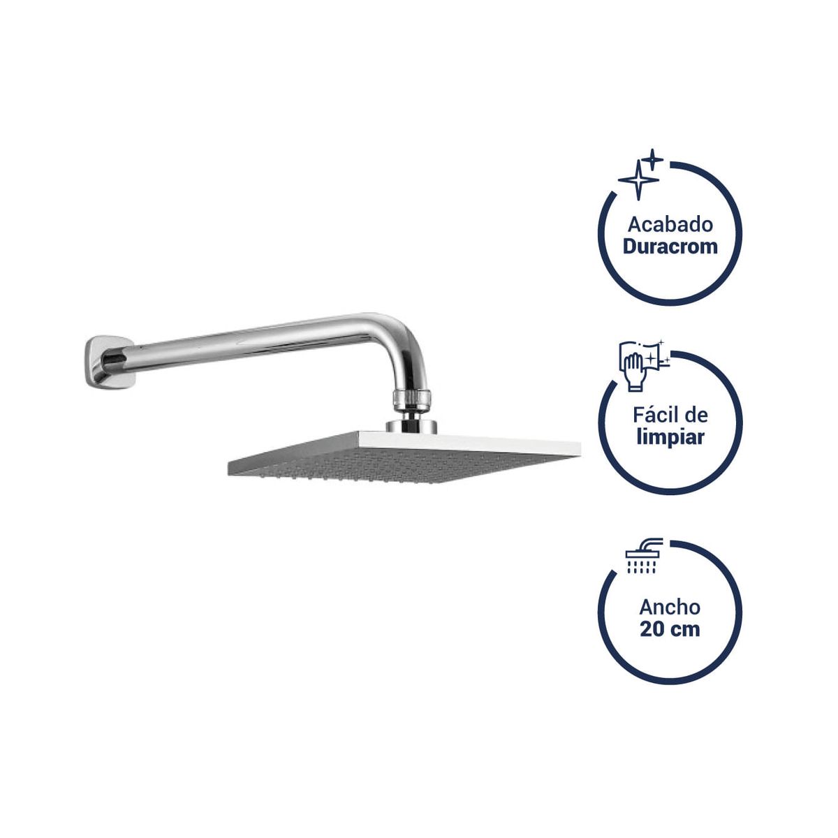 VAINSA - Salida de ducha modena cromada Vainsa