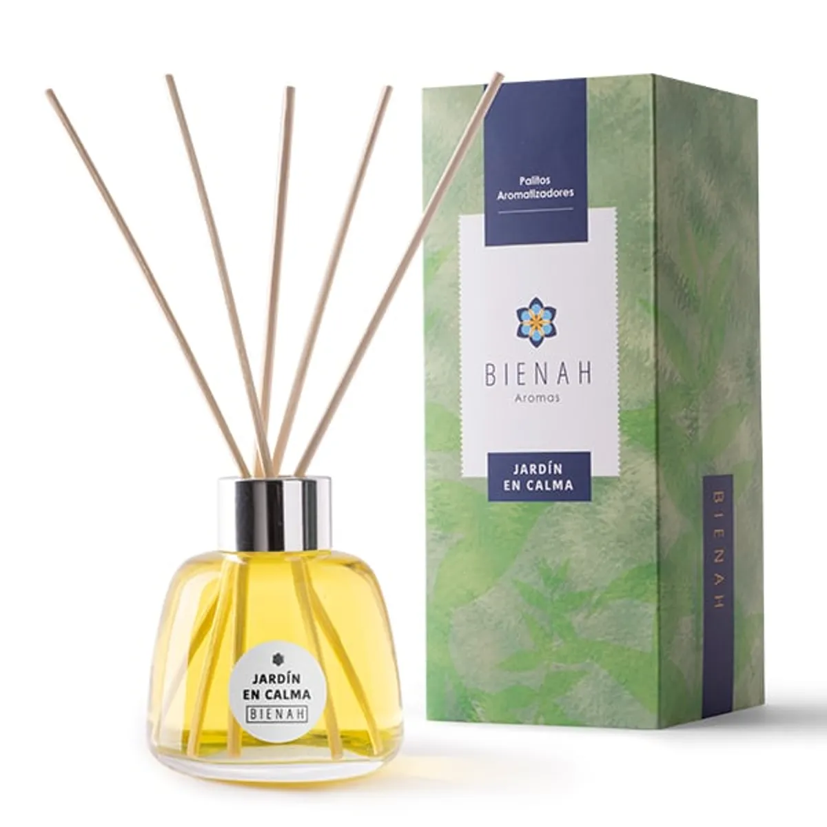 BIENAH - Difusor Palitos Aromatizadores Bienah Jardín en Calma 100 ml Hierba Luisa - Aromas