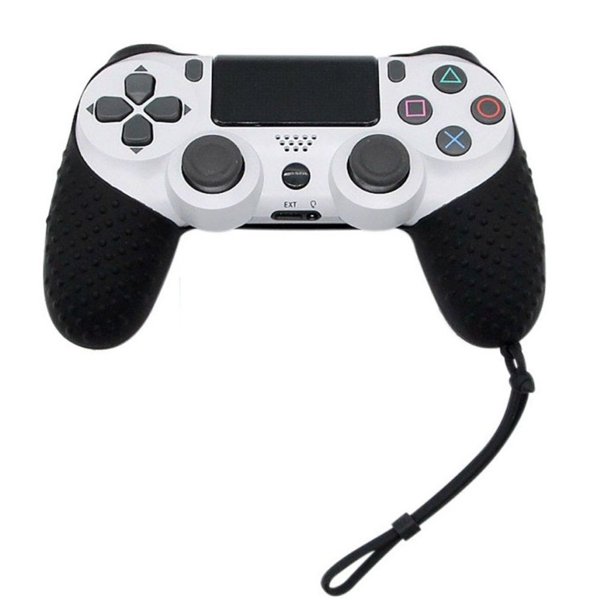 VARIOS - Funda para Mando PS4 con Sujetador DualShock 4 Negro