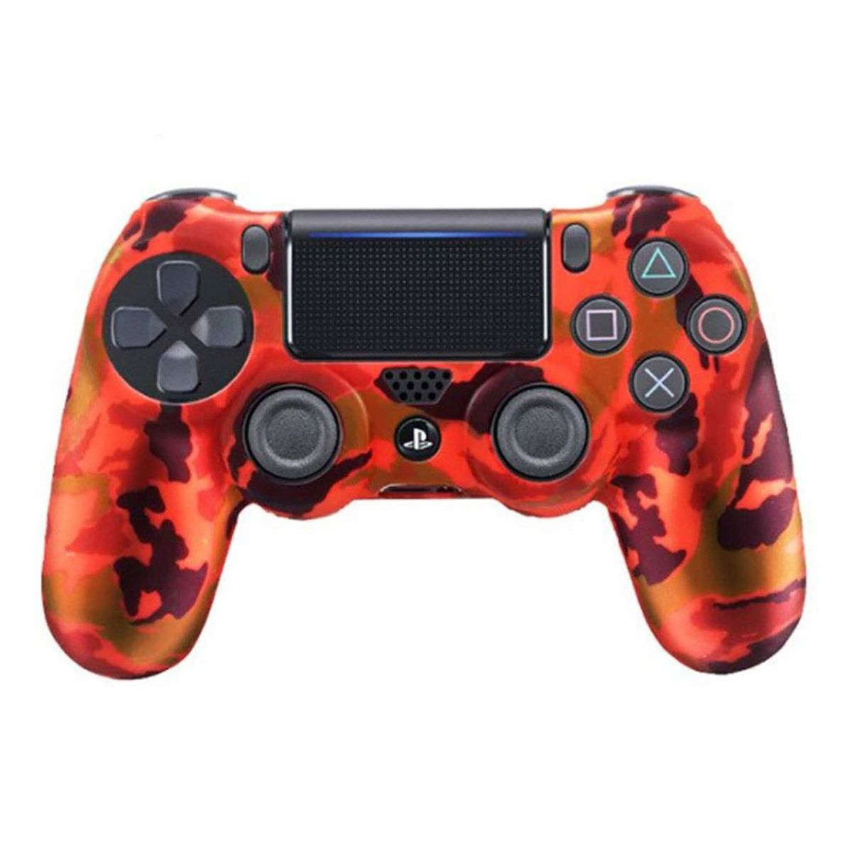 VARIOS - Funda para Mando PS4 Dualshock 4 Protector Rojo Camuflado