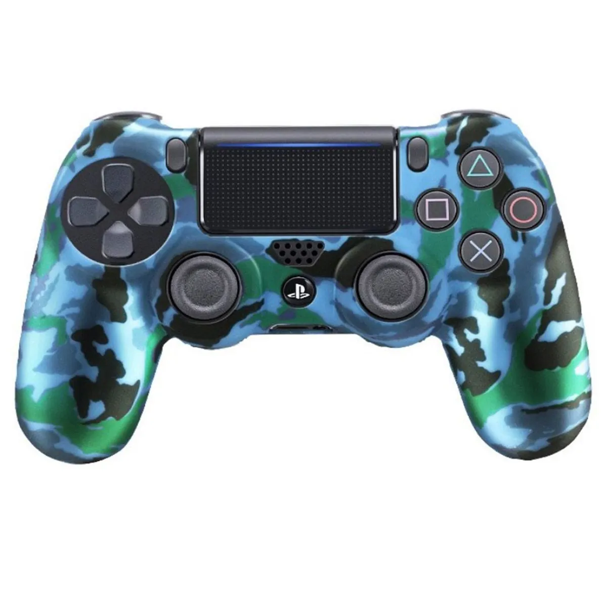 VARIOS - Funda para Mando PS4 Dualshock 4 Azul Camuflado