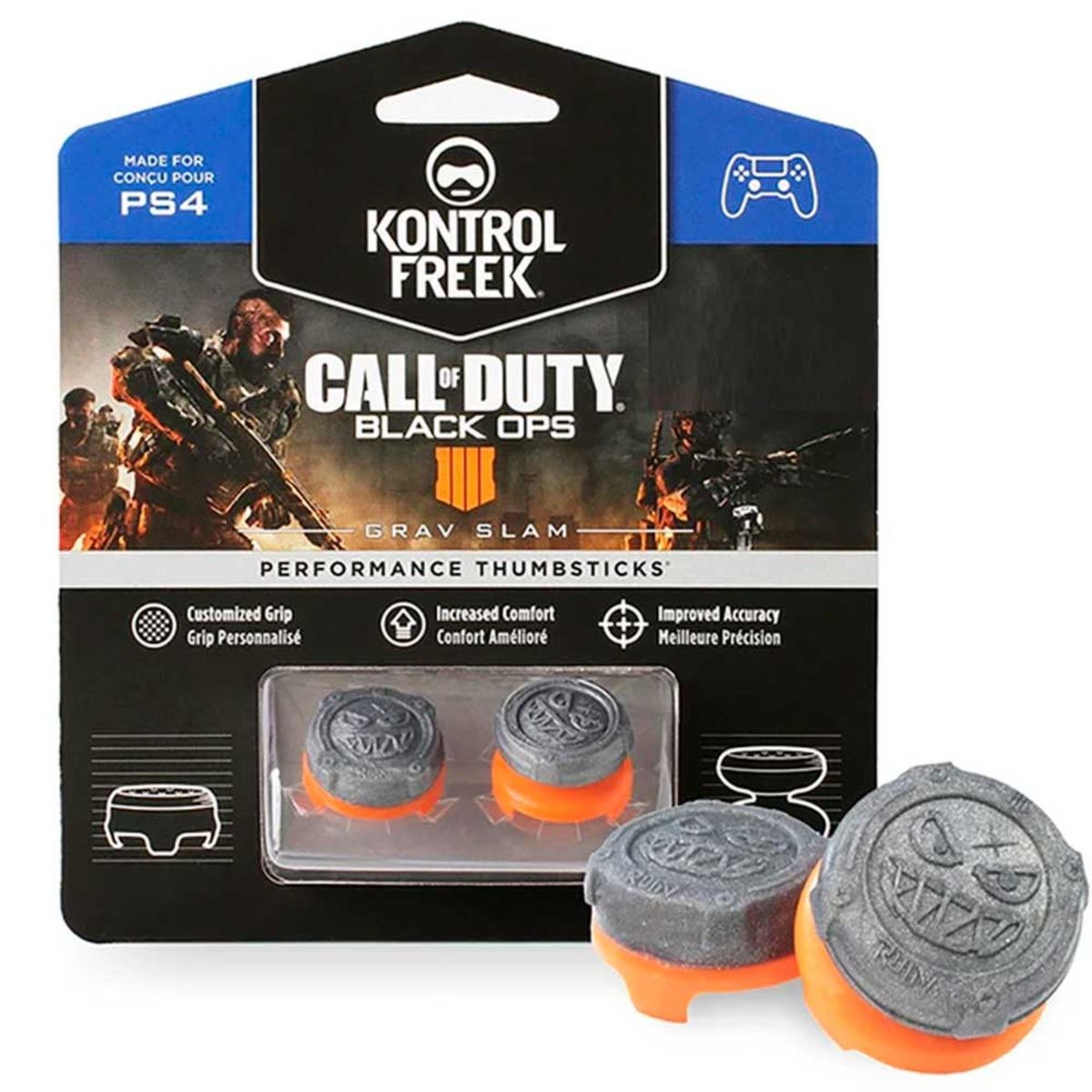 KONTROLFREEK - KontrolFreek Call Of Duty para Mando PS4 PS5 FpsFreek Grips Gris