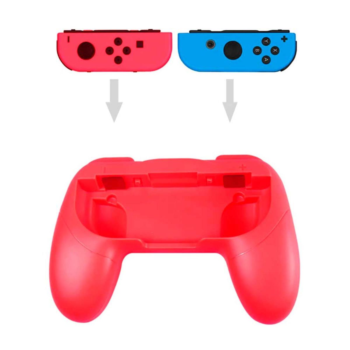 VARIOS - 2 und Adaptador para Joy Cons Mando Nintendo Switch Agarre Color