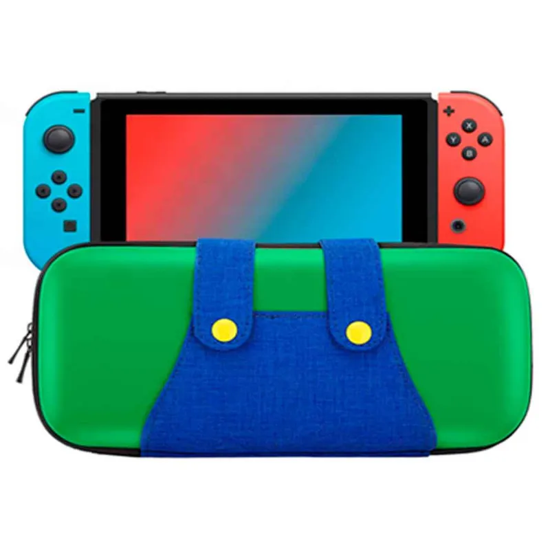 VARIOS - Estuche para Nintendo Switch y Oled Rígido Eva Luigi VerdeAzul