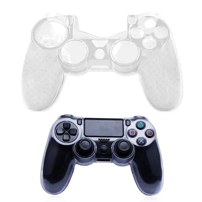 VARIOS - Case para Mando PS4 Rígido Transparente Dualshock 4 Anticaídas